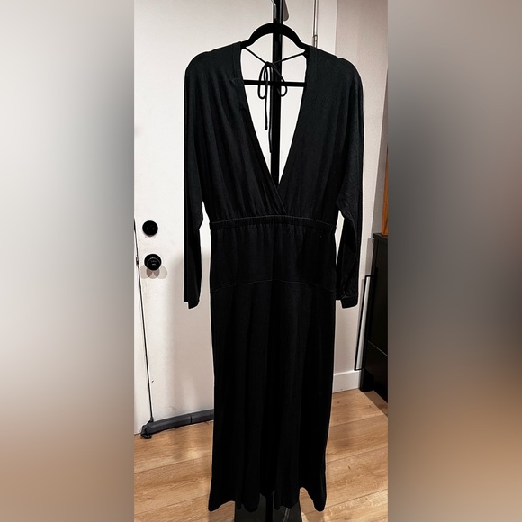 Free People Black Backless Maxi Dress - Picture 3 of 5